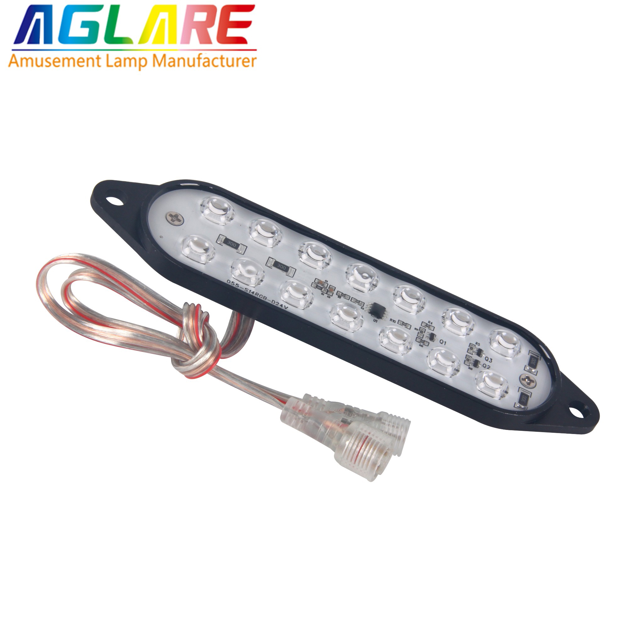 DC24V 14PCS LED programmed rgb led fairground ride lighting