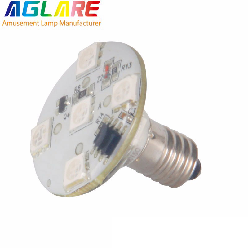 High brightness Pre-programmed 8 LEDs SMD5050 E14 auto running AC24V decoration lighting amusement rides led