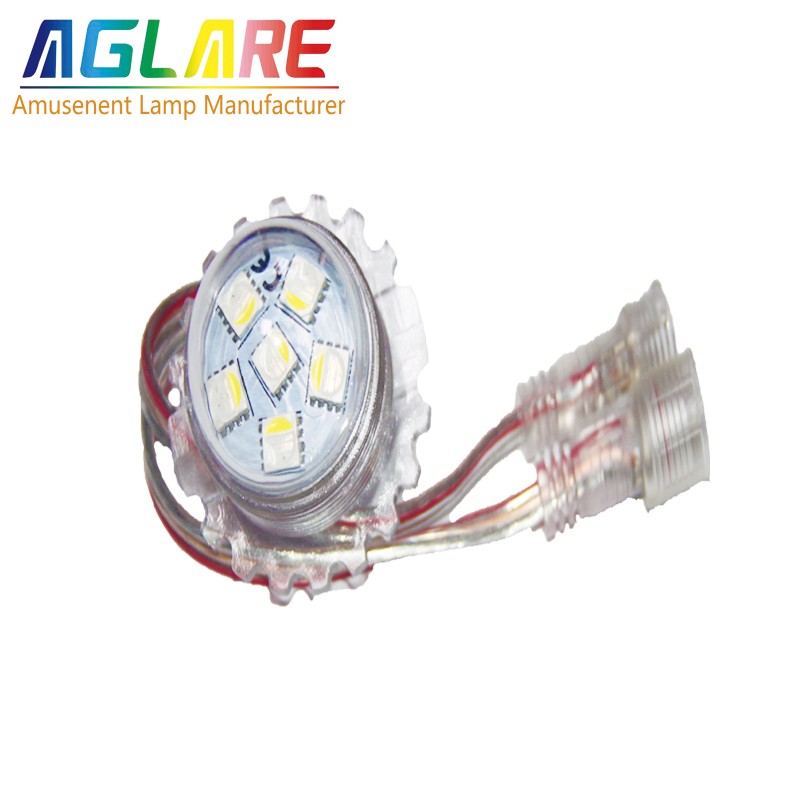 Long lifespan colorful automatic led amusement rgbw lamps with ROHS and CE.